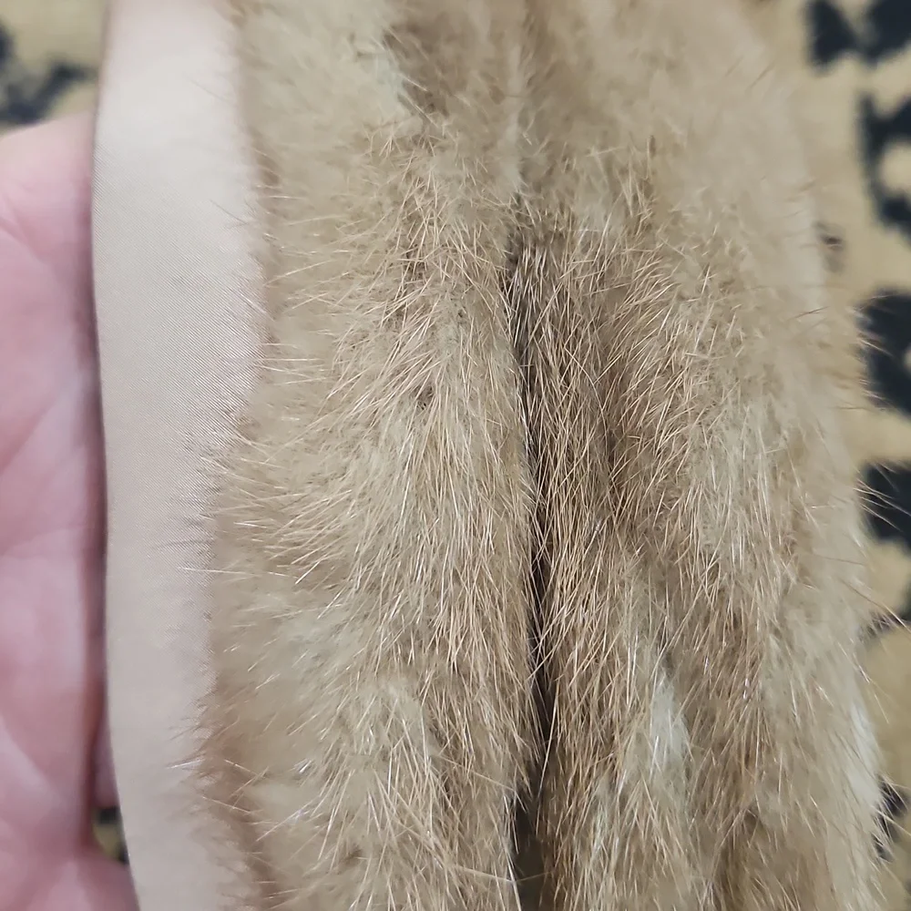 VINTAGE MINK FUR TAUPE AND MUTED BLUSH‎ MINK PILL BOX HAT - Picture 9 of 11
